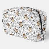 TAZ™ Line Art Pop Muster Waschbeutel (Rechte Ecke)