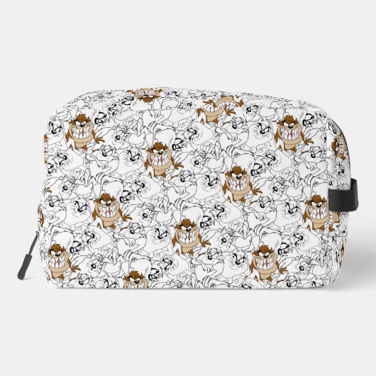 TAZ™ Line Art Pop Muster Waschbeutel (Rückseite)