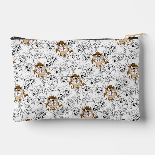 TAZ™ Line Art Pop Muster Zubehörtasche (Rückseite)