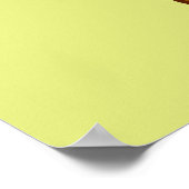 TAZ™ mit Blättern Poster (Ecke)