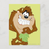 TAZ™ mit Blättern Postkarte (Vorderseite)