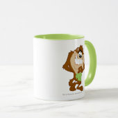 TAZ™ mit Blättern Tasse (VorderseiteRechts)