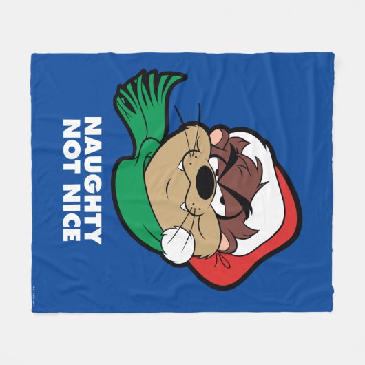 TAZ™ "Naughty Not Nice" Fleecedecke (Vorderseite (Horizontal))