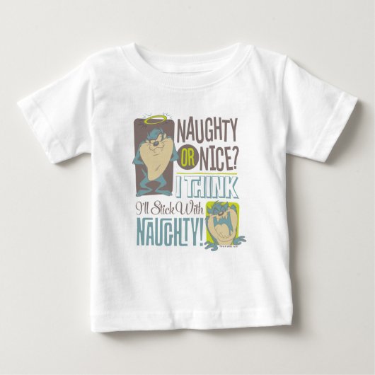 TAZ™- Naughty oder Nice? Baby T-shirt (Vorderseite)