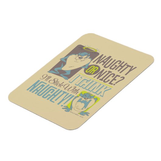 TAZ™- Naughty oder Nice? Magnet (Linke Seite)