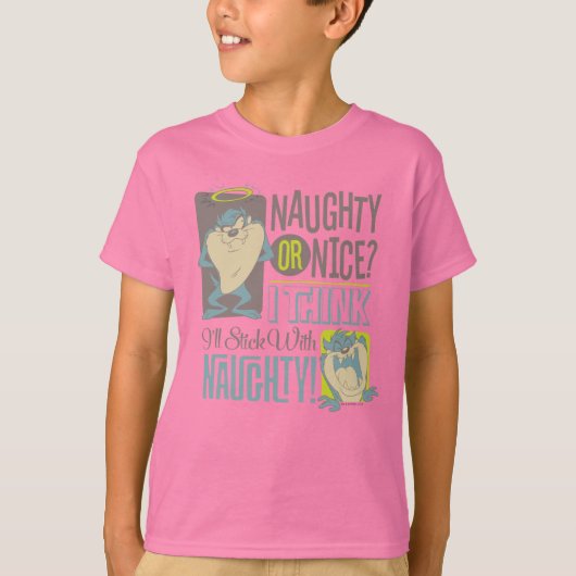 TAZ™- Naughty oder Nice? T-Shirt (Vorderseite)