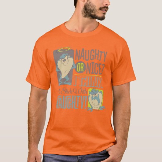 TAZ™- Naughty oder Nice? T-Shirt (Vorderseite)