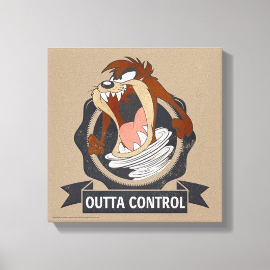 TAZ™ Outta Control Leinwanddruck (Vorderseite)