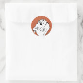 TAZ™ positisieren Runder Aufkleber (Tasche)