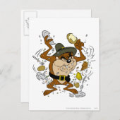 TAZ™ Pull-Down Postkarte (Vorne/Hinten)