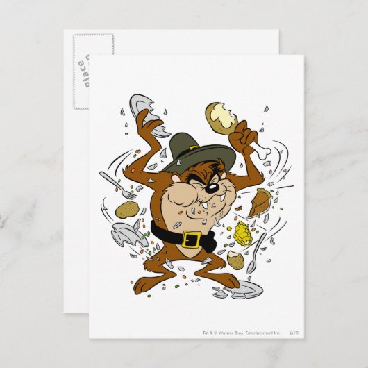 TAZ™ Pull-Down Postkarte (Vorne/Hinten)