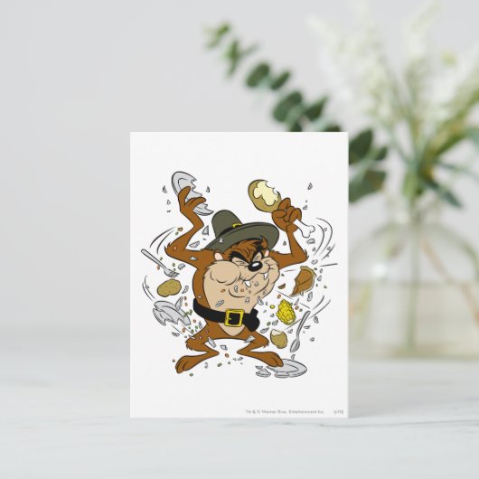 TAZ™ Pull-Down Postkarte (Stehend Vorderseite)