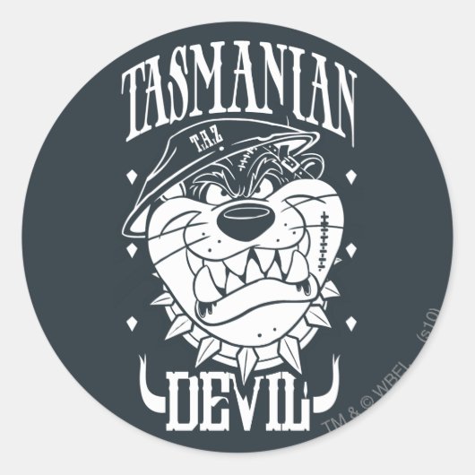 TAZ™ - Rebel Runder Aufkleber (Vorderseite)