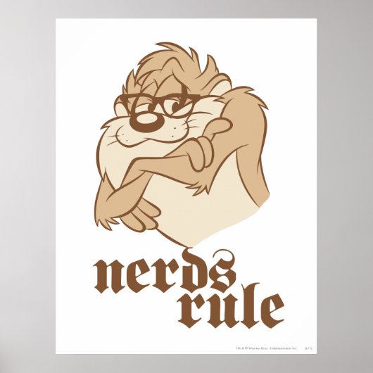 TAZ™ - Regeln für Nerd Poster (Vorne)