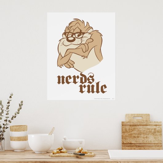 TAZ™ - Regeln für Nerd Poster (Küche)