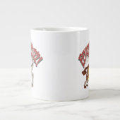 TAZ™ ruft bei BUGS BUNNY™: "Bitte wie ich?" Jumbo-Tasse (Vorderseite)