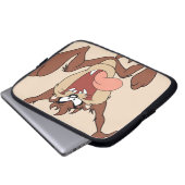 TAZ™ Springt Laptopschutzhülle (Vorne Knopf)