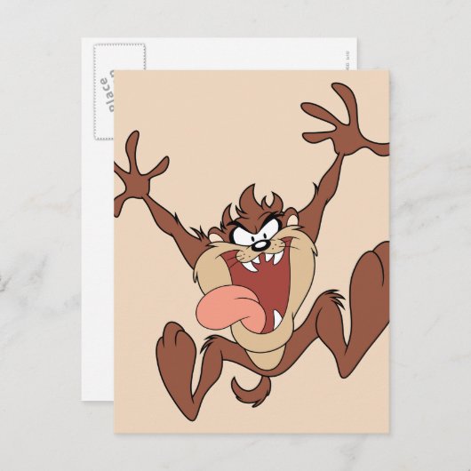 TAZ™ Sprung Postkarte (Vorne/Hinten)