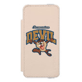 TAZ™ Tasmanian Devil Patch Incipio iPhone Geldbeutel-Hülle (Folio Vorderseite)