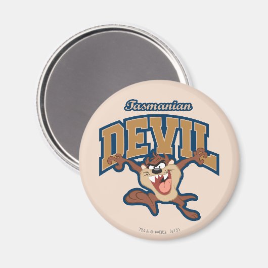 TAZ™ Tasmanian Devil Patch Magnet (Vorderseite/Rückseite)