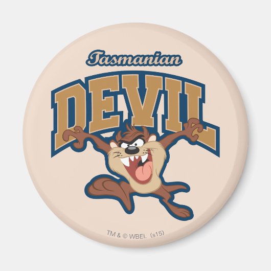 TAZ™ Tasmanian Devil Patch Magnet (Vorne)