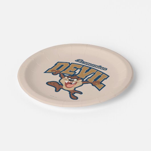 TAZ™ Tasmanian Devil Patch Pappteller (Schrägansicht)