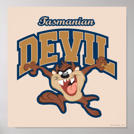 TAZ™ Tasmanian Devil Patch Poster (Vorne)