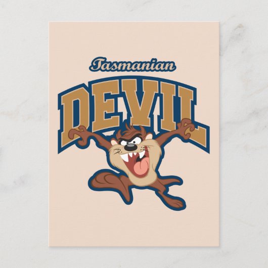 TAZ™ Tasmanian Devil Patch Postkarte (Vorderseite)