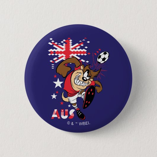 TAZ™ Team Australia Fußball-Grafik Button (Vorderseite)
