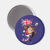 TAZ™ Team Australia Fußball-Grafik Magnet (Vorderseite/Rückseite)