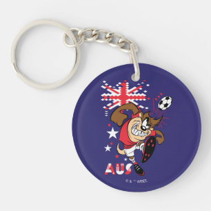 TAZ™ Team Australia Soccer Grafik Schlüsselanhänger