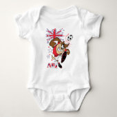 TAZ™ Team Australia Soccer Graphic Baby Strampler (Vorderseite)