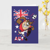 TAZ™ Team Australia Soccer Graphic Karte (Gelbe Blume)