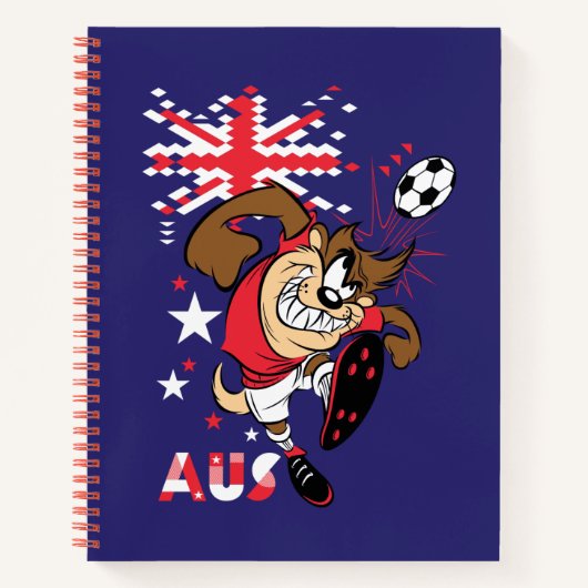 TAZ™ Team Australia Soccer Graphic Notizblock (Vorderseite)