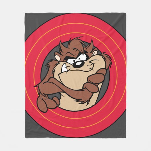 TAZ™ Through LOONEY TUNES™ Circles Fleecedecke (Vorderseite)