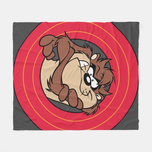 TAZ™ Through LOONEY TUNES™ Circles Fleecedecke (Vorderseite (Horizontal))