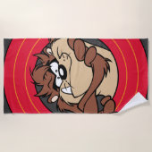 TAZ™ Through LOONEY TUNES™ Circles Strandtuch (Vorderseite)