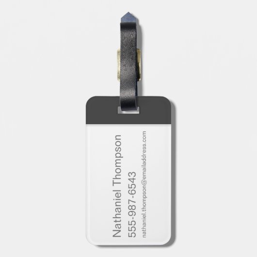 TAZ™ Through LOONEY TUNES™ Gepäckanhänger (Rückseite vertikal)