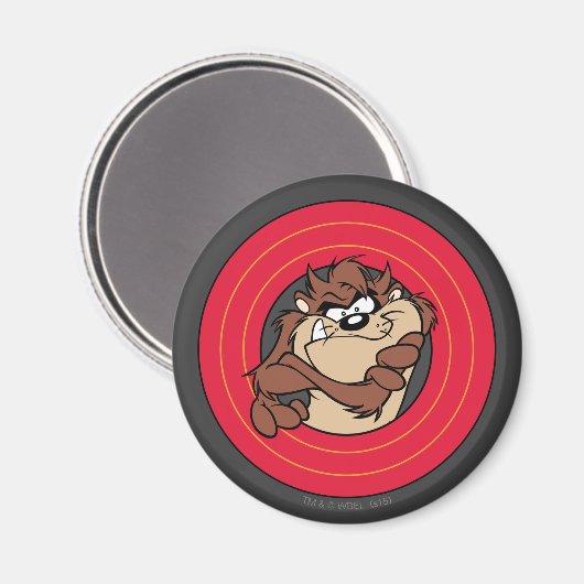 TAZ™ Through LOONEY TUNES™ Magnet (Vorderseite/Rückseite)
