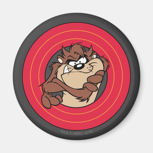 TAZ™ Through LOONEY TUNES™ Magnet (Vorne)