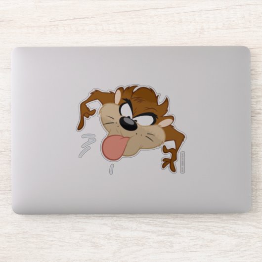 TAZ™ Tongue Out Aufkleber (Computer)