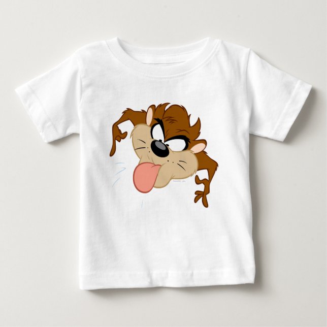 TAZ™ Tongue Out Baby T-shirt (Vorderseite)