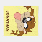 TAZ™ Tongue Out Fleecedecke (Vorderseite (Horizontal))