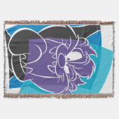 TAZ™ Tongue Out stylisiert Decke (Vorderseite)