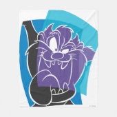 TAZ™ Tongue Out stylisiert Fleecedecke (Vorderseite)