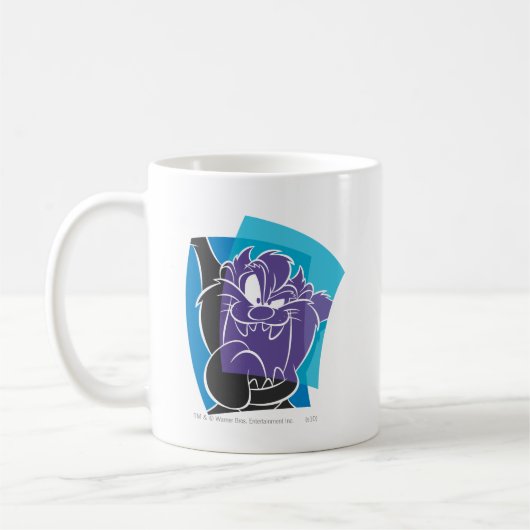TAZ™ Tongue Out stylisiert Kaffeetasse (Links)