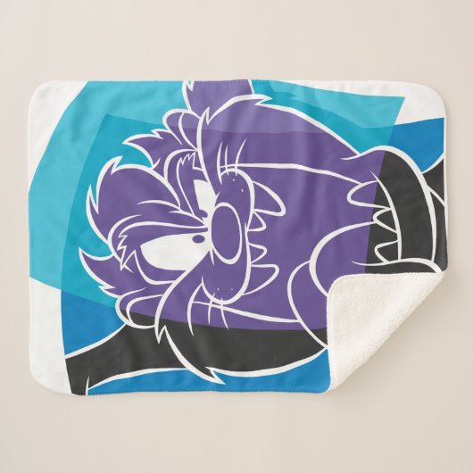 TAZ™ Tongue Out stylisiert Sherpadecke (Vorderseite (Horizontal))