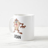 TAZ™ Toothy Grin | Füge Deinen Namen hinzu Kaffeetasse (Vorderseite Links)