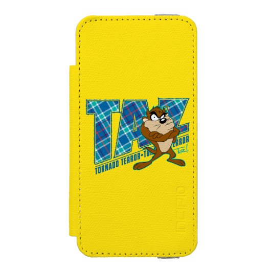 TAZ™ Tornado Incipio iPhone Geldbeutel-Hülle (Folio Vorderseite)