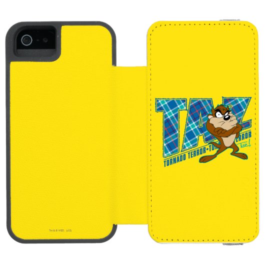 TAZ™ Tornado Incipio iPhone Geldbeutel-Hülle (Folio Geöffnet)